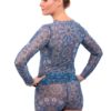 Tan-Through Mini Leggings – Blue Mandala