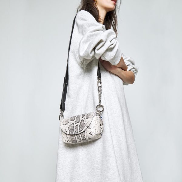 Handmade Leather Shoulder - Snake Print – Image 9