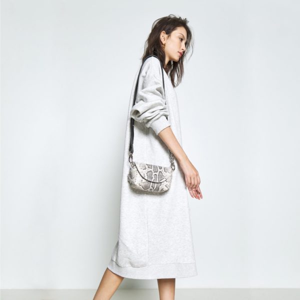 Handmade Leather Shoulder - Snake Print – Image 2